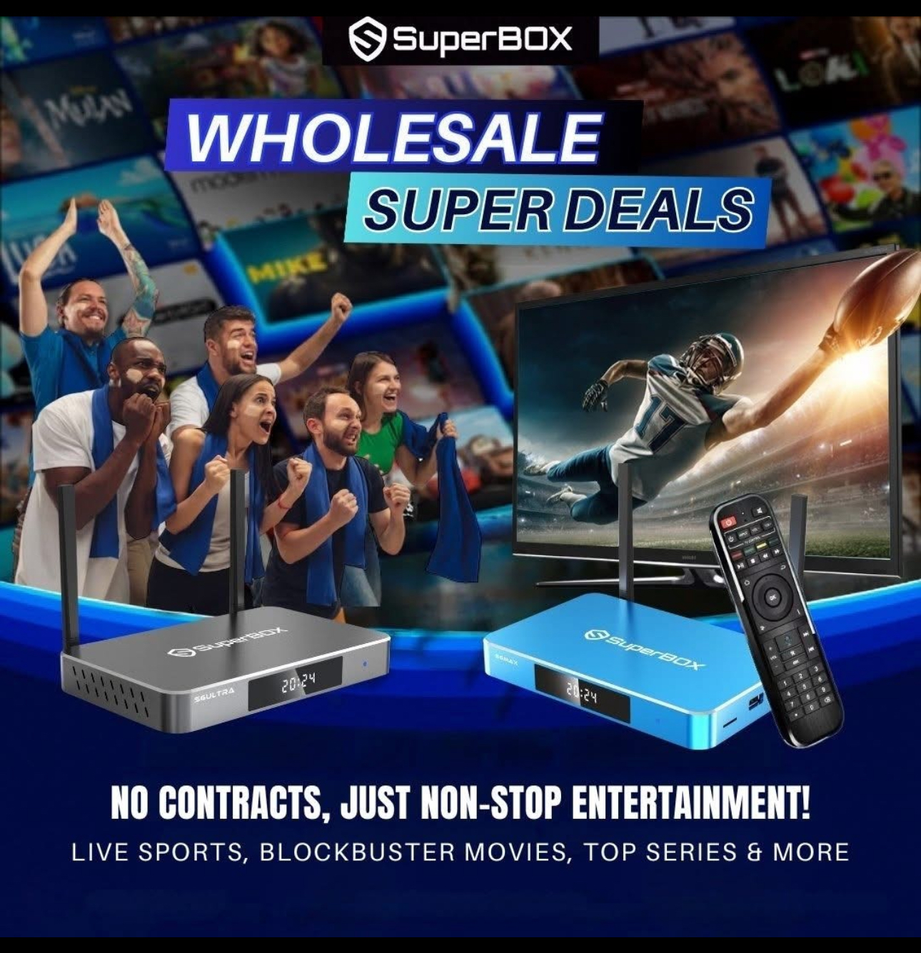 SuperBOX Wholesale Super Deals - Live Sports & Entertainment