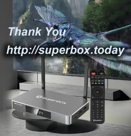 SuperBOX Ultra S6 with Remote - Thank You Message