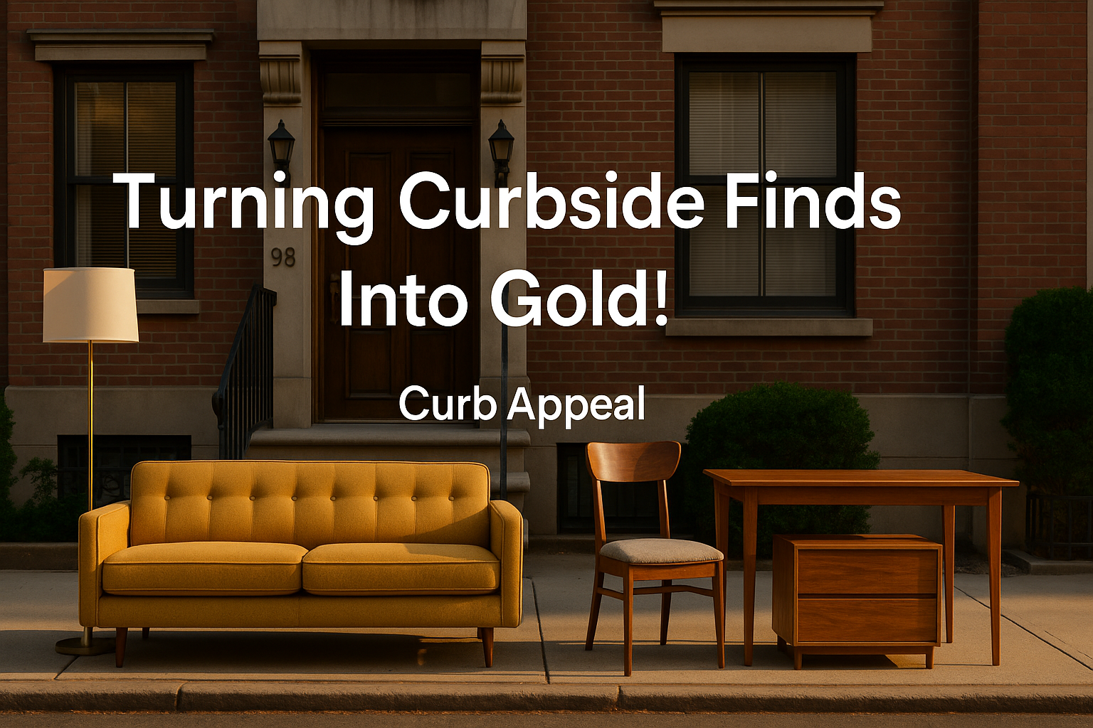 College dorms with furniture during move-out