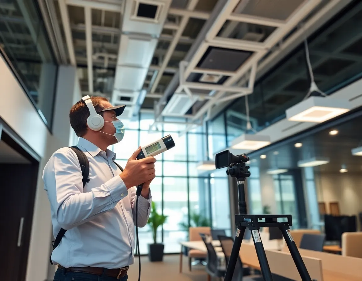 Commercial building indoor air quality testing and HVAC inspection for office buildings in Asheville NC