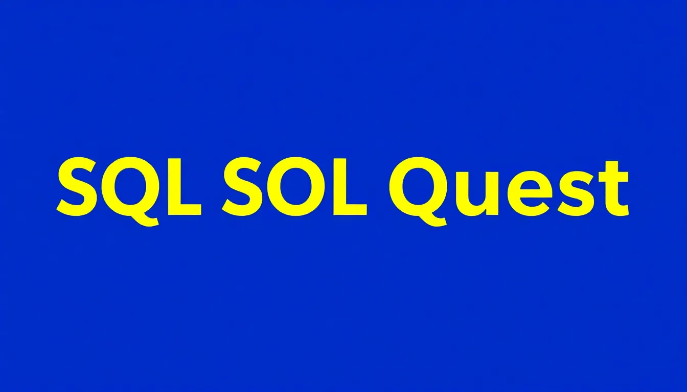 SQL Quest - Master SQL Through Gamified Challenges