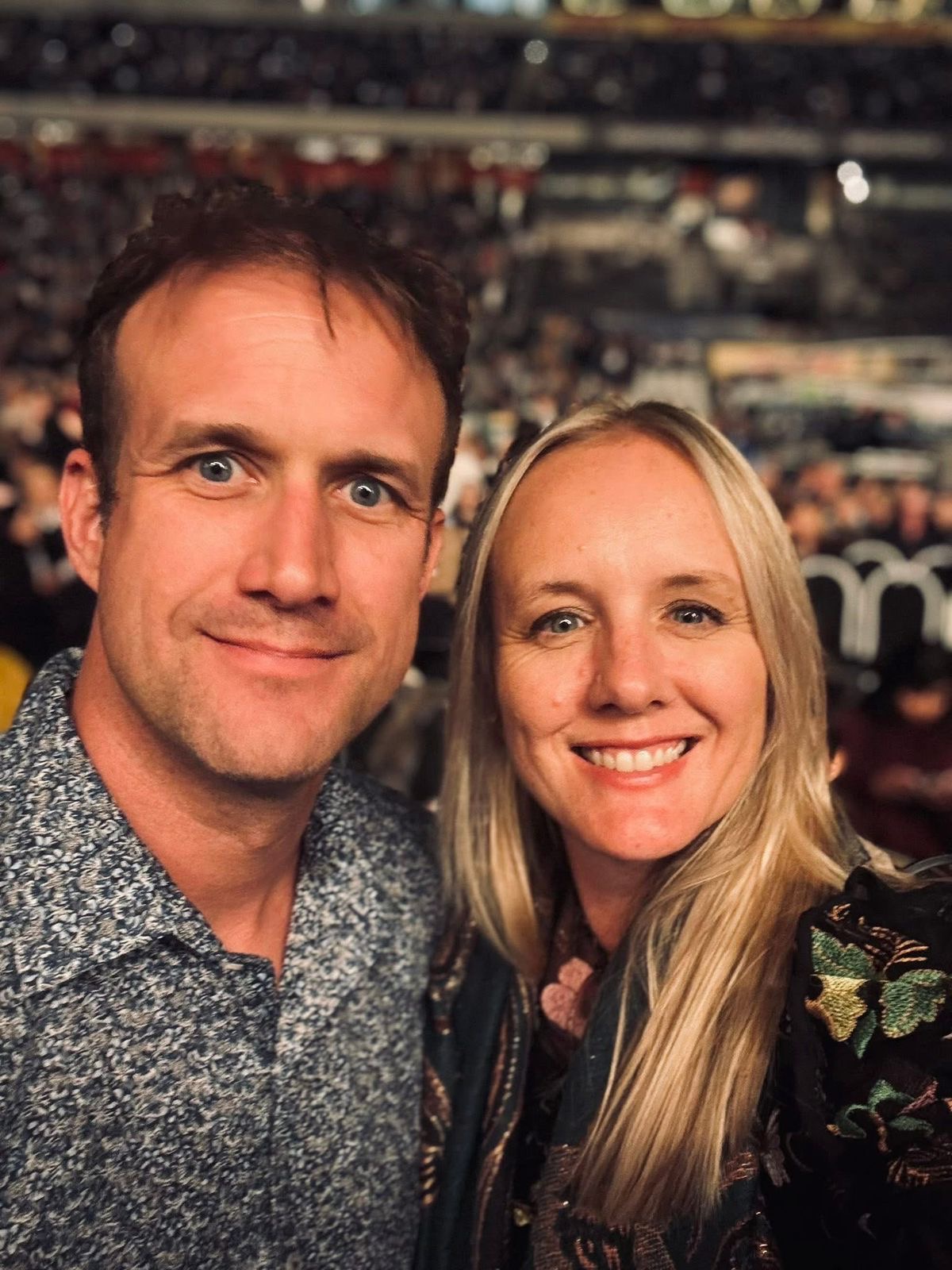 Andrew Taylor with his wife
