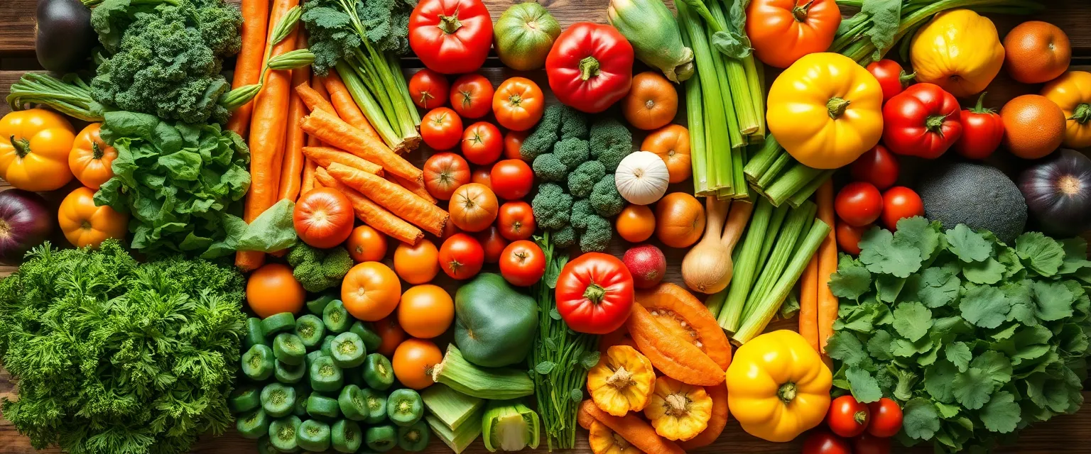 Fresh vegetables and fruits