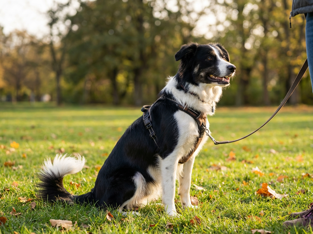 Reactive dog training session showing calm dog behavior after professional training in Nanaimo