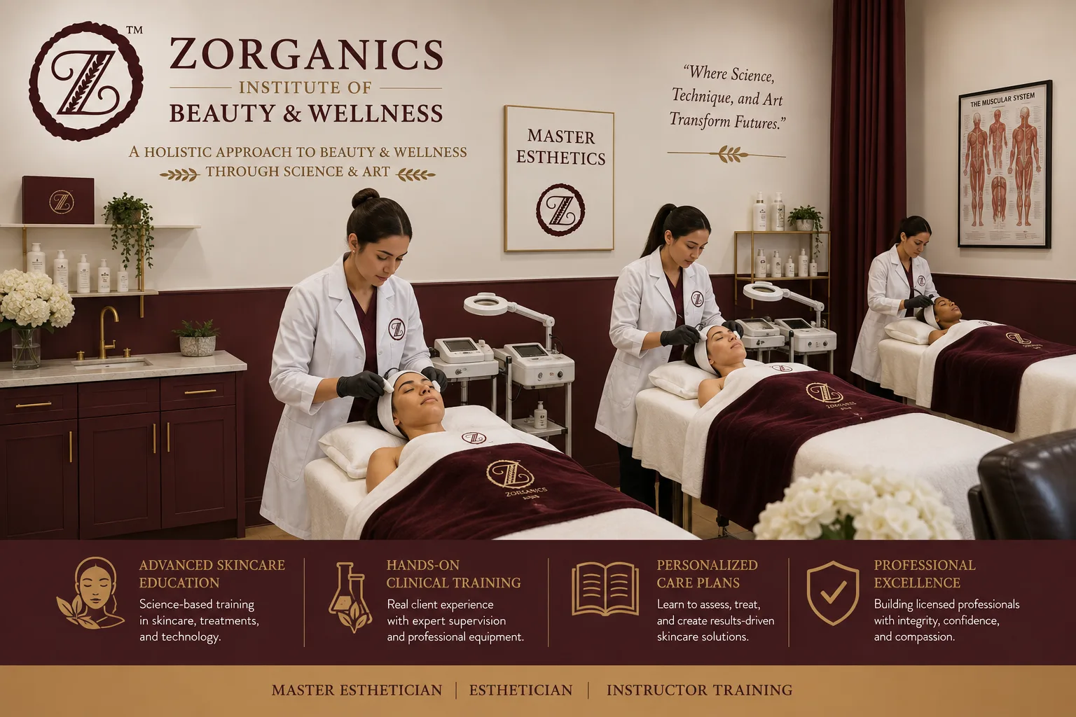 Zorganics Institute | Beauty School Washington — Esthetician, Cosmetology & Master Esthetician Programs, Bellingham WA