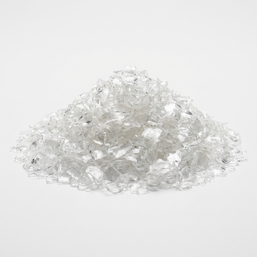 Transparent PET Flakes - Hot Washed and Cold Washed Recycled Plastic