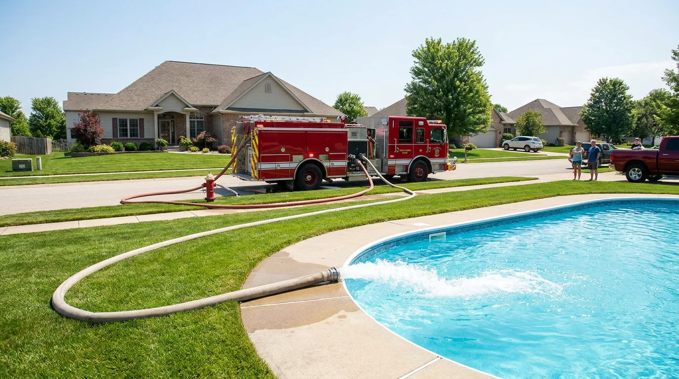 Fire Truck Pool Filling vs. Water Trucks: Speed, Cost, and Water Quality