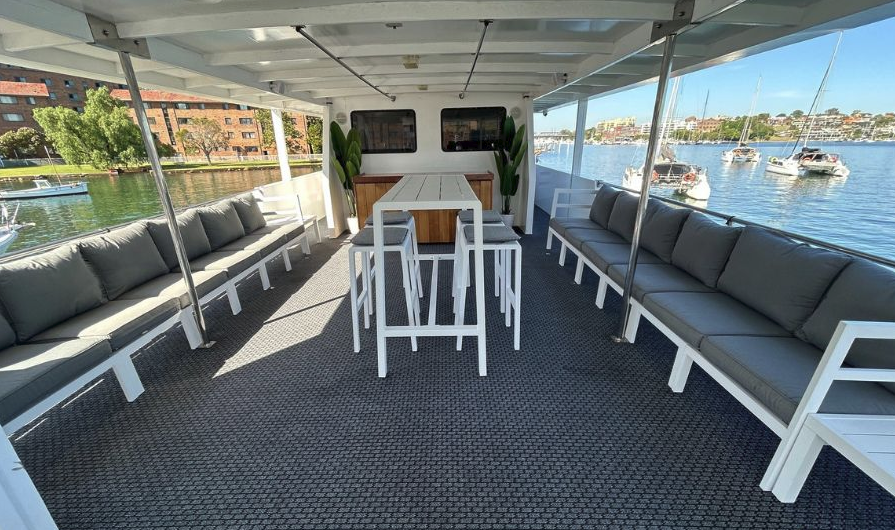 Bucks party cruises Sydney Harbour aboard Magic. , Sydney Harbour cruise aboard MV Sydney Magic