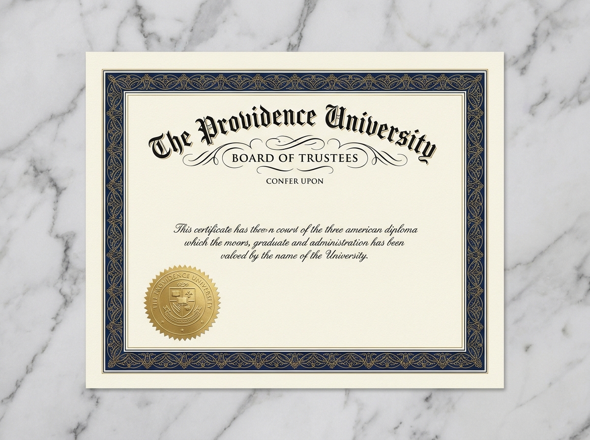 Harvard-style University Diploma