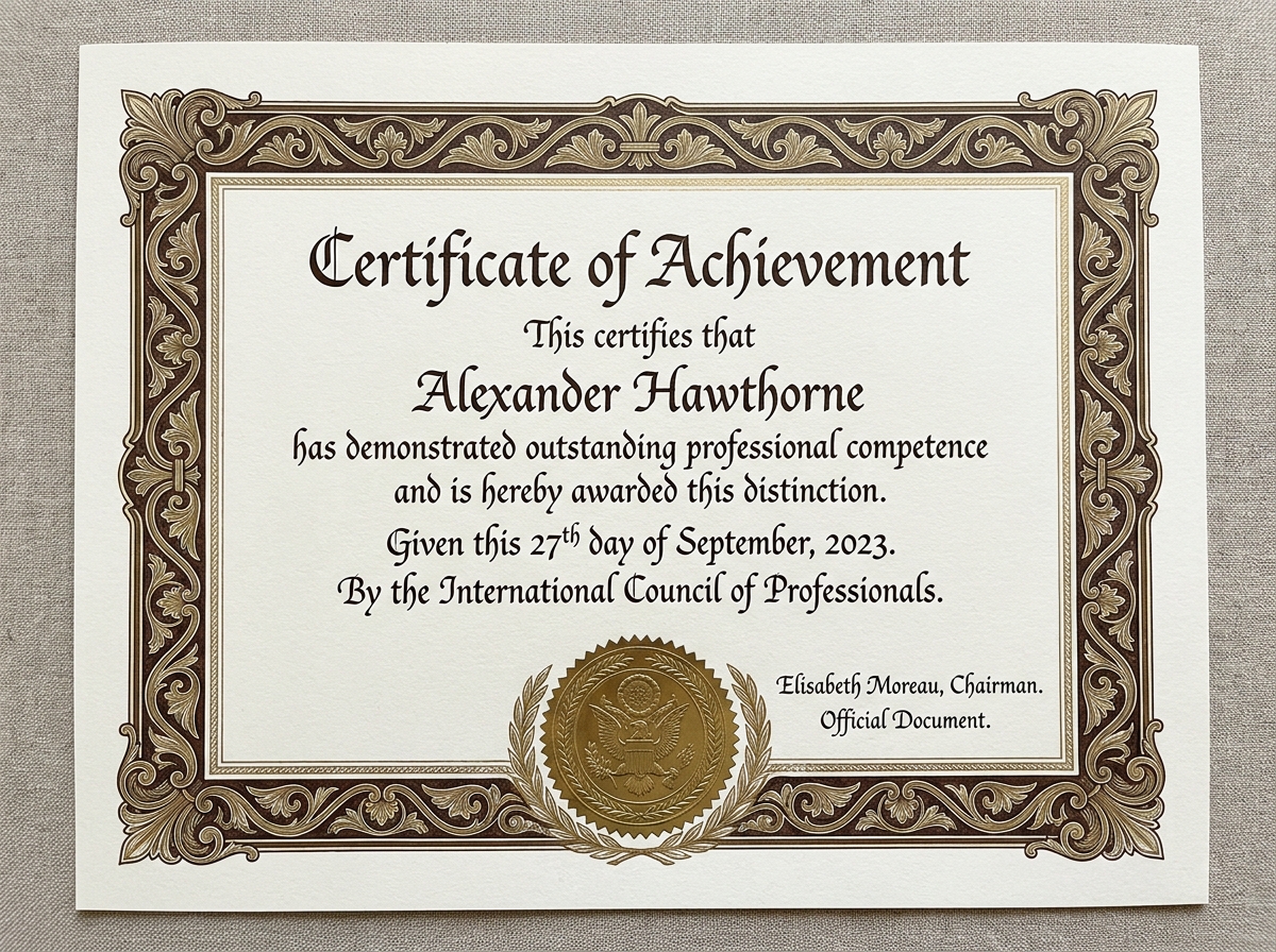 Professional Certificate