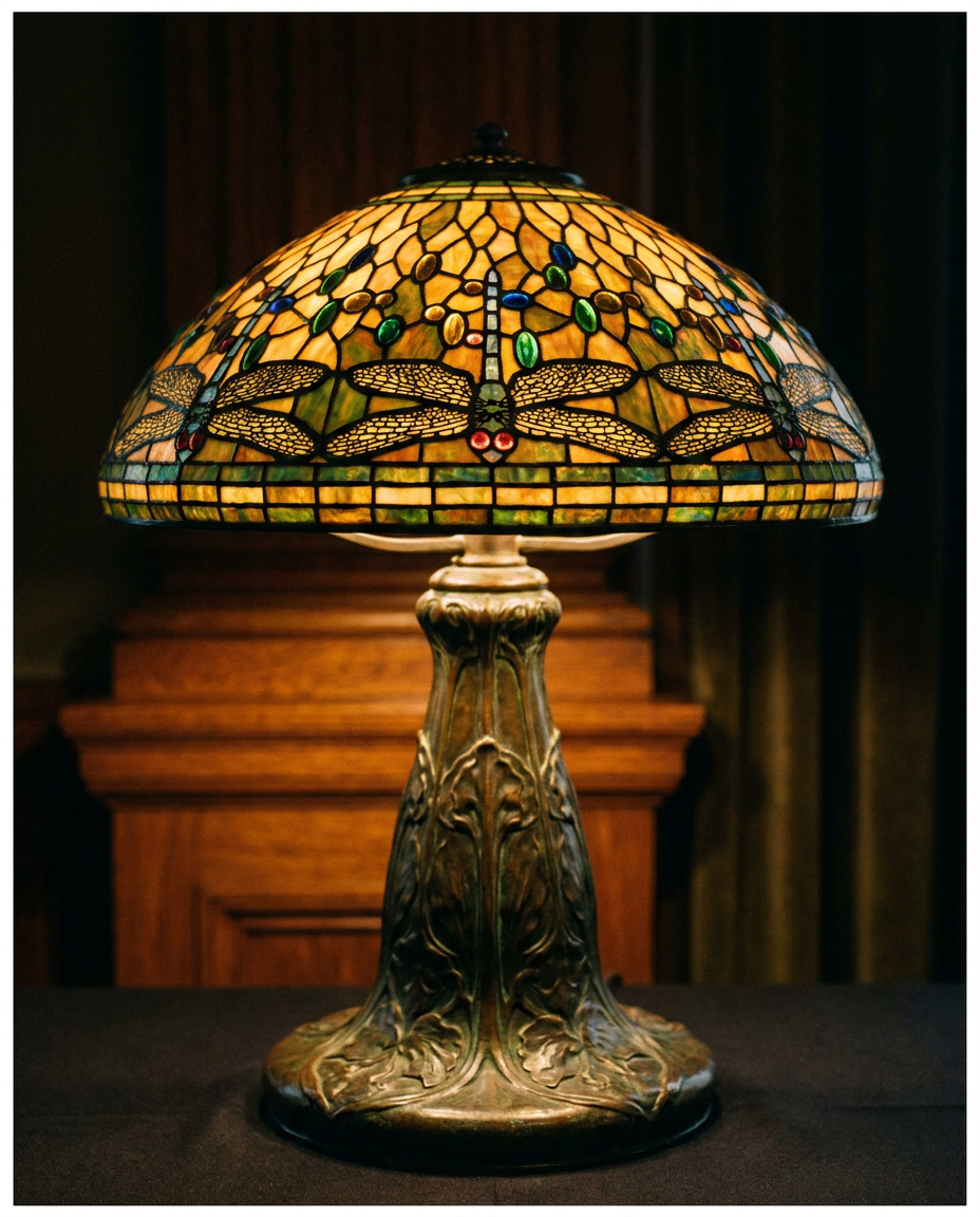 Dragonfly Mosaic — Handel Table Lamps