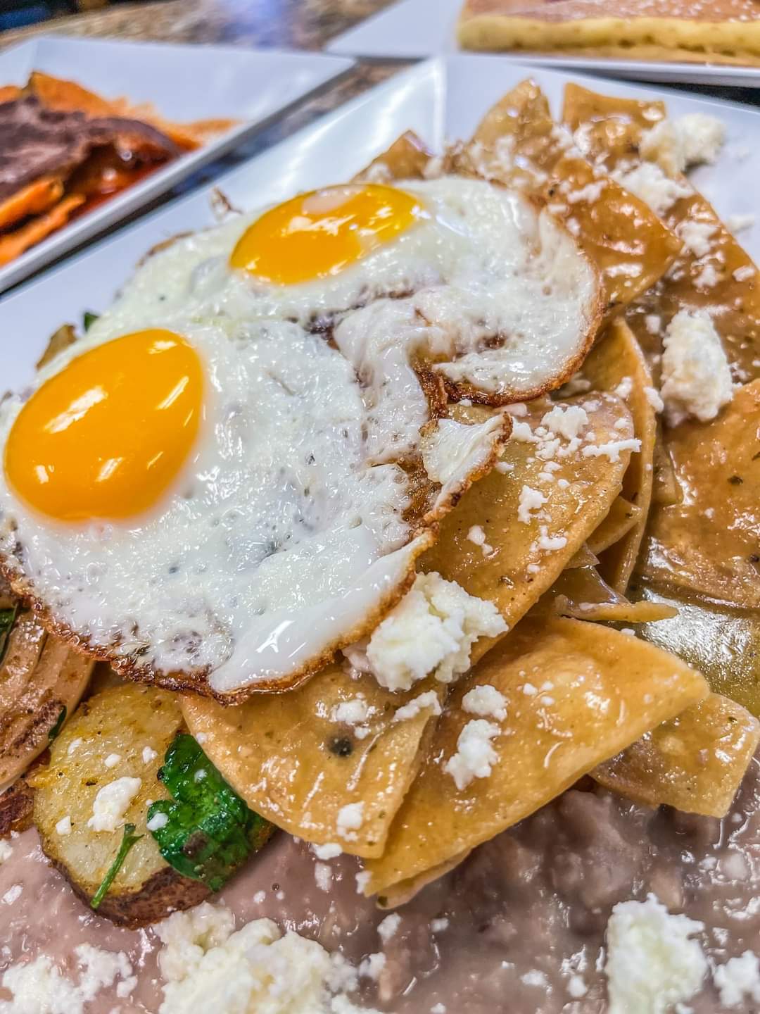 ⭐ Chilaquiles con Huevo (Red or Green)