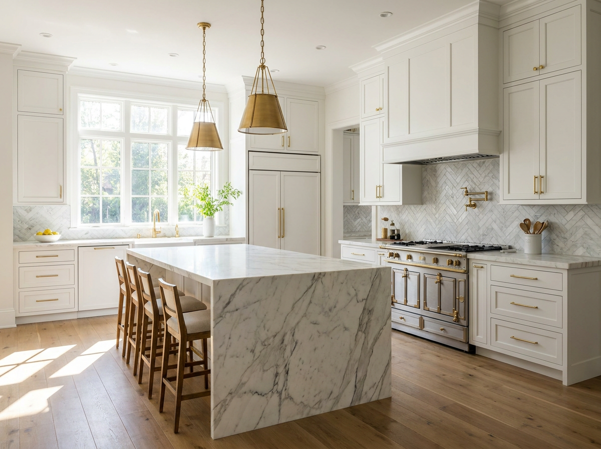 Coastal White Shaker Kitchen