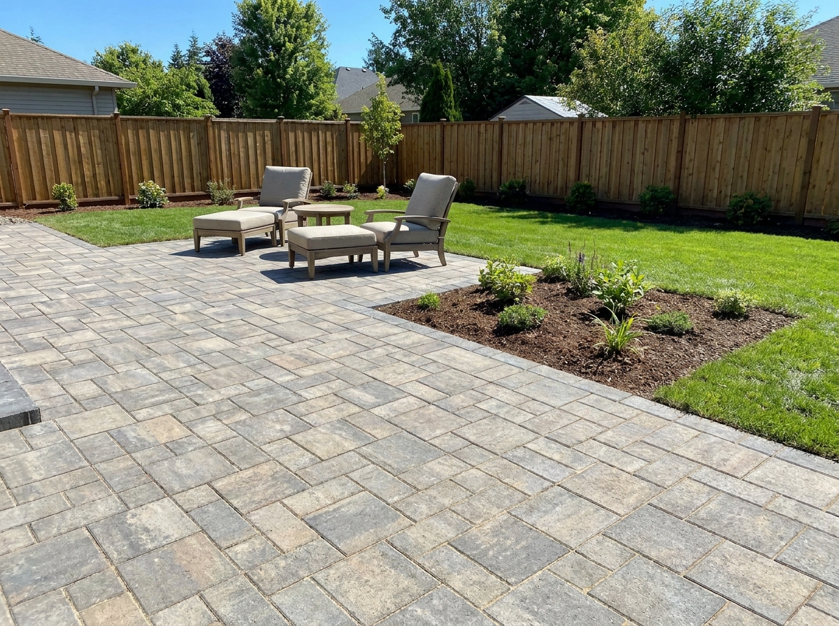 Paver pattern and stonework detail