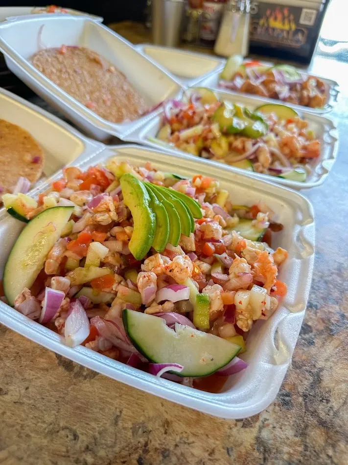 Tostada de Ceviche de Camarón